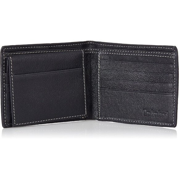 Men's Leather Passcase Security RFID Wallet, Navy Blue, One Size - Picture 10 of 12